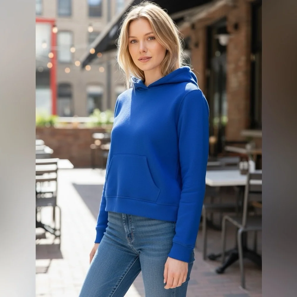Ideology Vibrant Blue Fleece Top XS